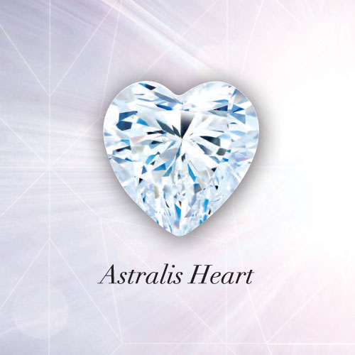 Astralis Heart Diamond - The very finest craftsmanship meets the ultimate symbol of love. Every one of the 65 facets is meticulously polished to reveal the ultimate brilliance in a heart-shaped diamond.