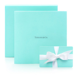 Tiffany & Co's iconic blue boxes that are a symbol of the luxury brand