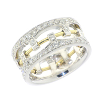 18K Y DIA G-S1 RING
