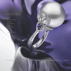 One of Autore's homepages. The homepage rotates every few seconds to a different interface