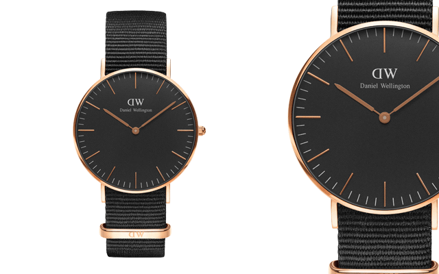 Daniel Wellington’s Classic Black Cornwall watch
