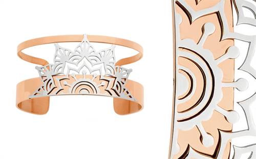Pastiche’s rose gold-plated stainless steel Desire bangle