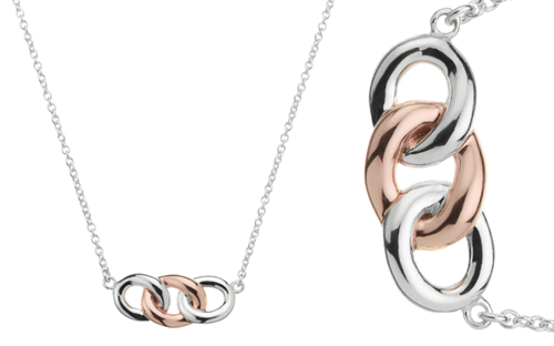 Najo’s sterling silver and rose gold-plated Generosity necklace