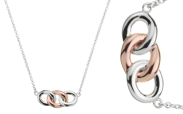 Najo’s sterling silver and rose gold-plated Generosity necklace