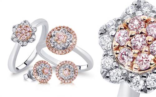 Blush Pink Diamonds' rings