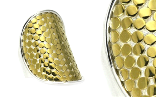 Indiri’s sterling silver and gold vermeil-plated ring