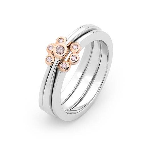 Pretty Pink stackable rings