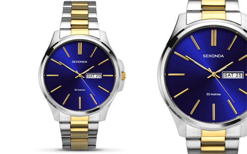 Sekonda two-tone watch