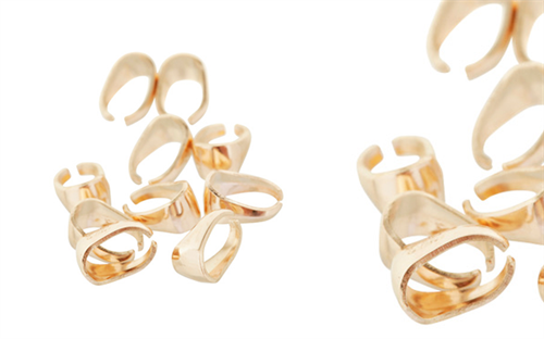 Peekays Findings' yellow gold bails