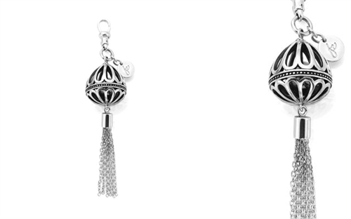 Fabuleux Vous' sterling silver balloon tassel pendant 