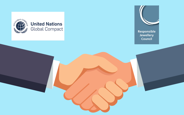 The UN Global Compact is partnering with the Responsible Jewellery Council to develop sustainability strategies for the jewellery industry.