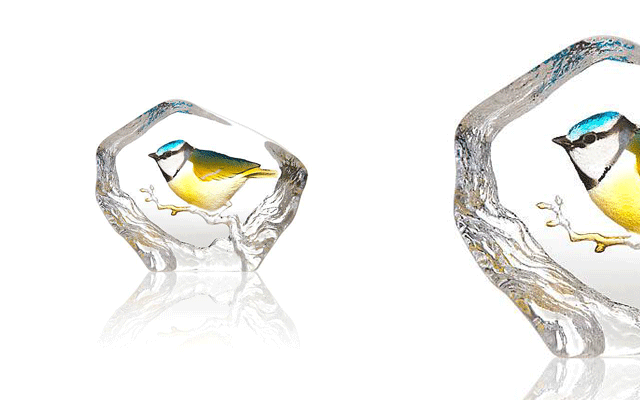 Maleras crystal sculpture of wildlife.