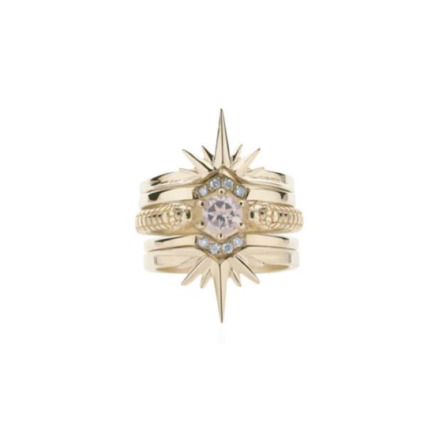 'Snake & Star' ring set by Claire Hammon & Greg Fromont.