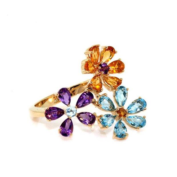 Flower ring by David Keefe Jr.