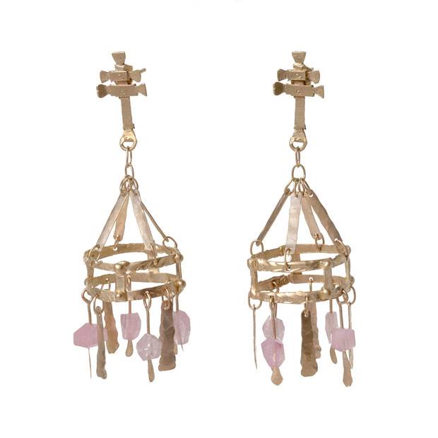 'Persefone' earrings by Juan Castro.