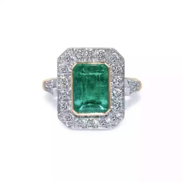 Art Deco emerald ring by Lucas Ebbeke.