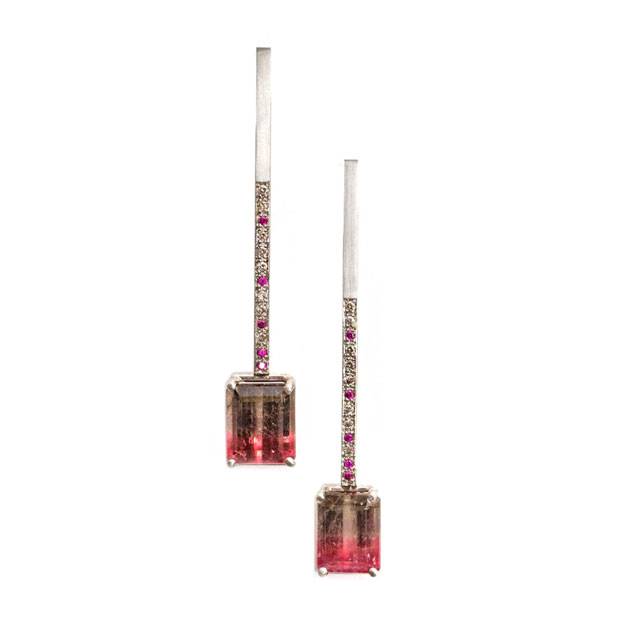 'Little Steps' earrings by Melanie Katsalidis.