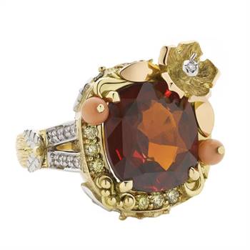 'Fleur de Jardin' ring by Kristy Pilimon.