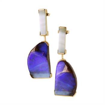 'Ultraviolet' earrings by Anita Crowther.
