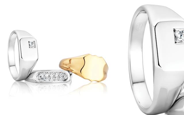 Peter W Beck signet rings.
