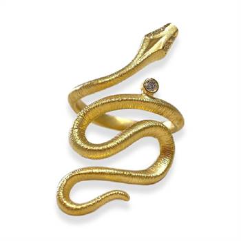 'Snake' ring by Kip Wilckens.