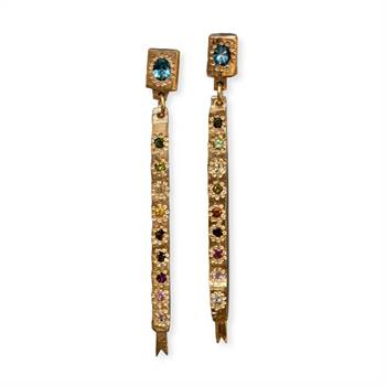 'Rainbow Snake' earrings by Camille Paloma Walton.