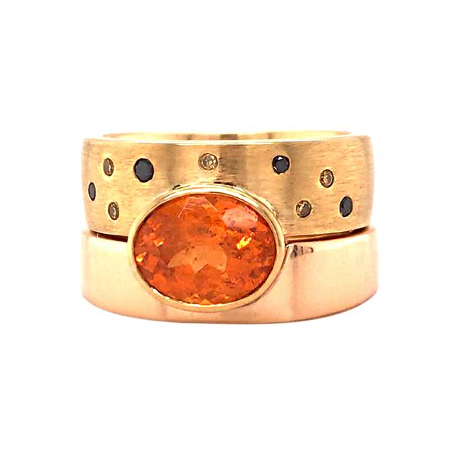 Spessartite Garnet Ring, Aharoni Jewellery