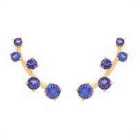 Sanyati tanzanite ear cuffs