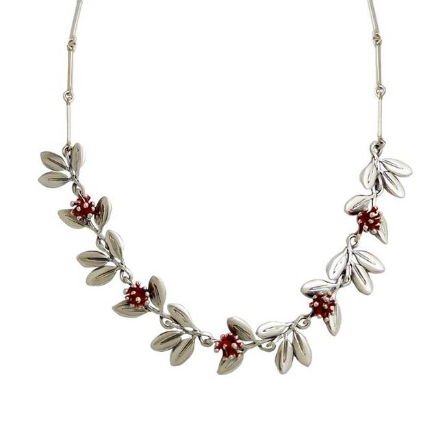 'Pohutakawa' Necklace by Martyn Milligan