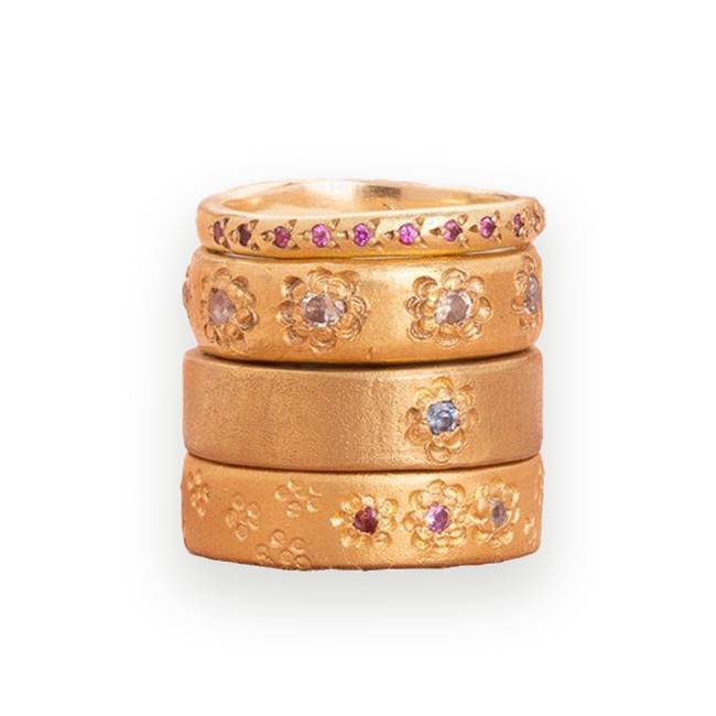 'Rosette' Rings by Ada Hogson