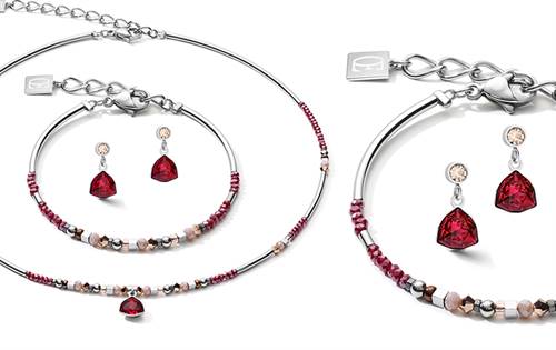 Ruby Red Crystal set by Coeur De Lion