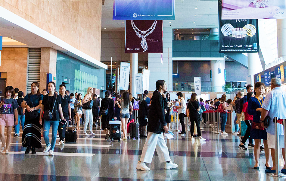 Thousands of buyers are preparing to once again make the voyage to Jewellery & Gem ASIA Hong Kong (JGA). | Source: Informa Markets