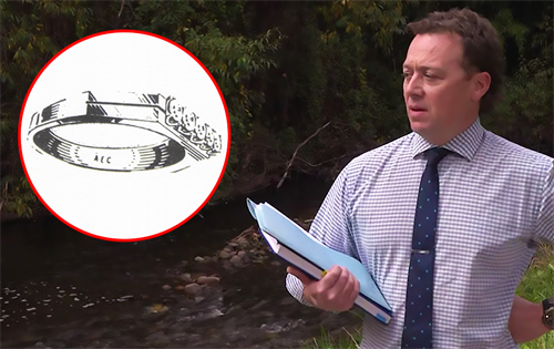 Investigators hope a black signet ring with an unusual inscription could be critical in solving a 53-year cold case. | Source: Victoria Police/ 7NEWS Australia
