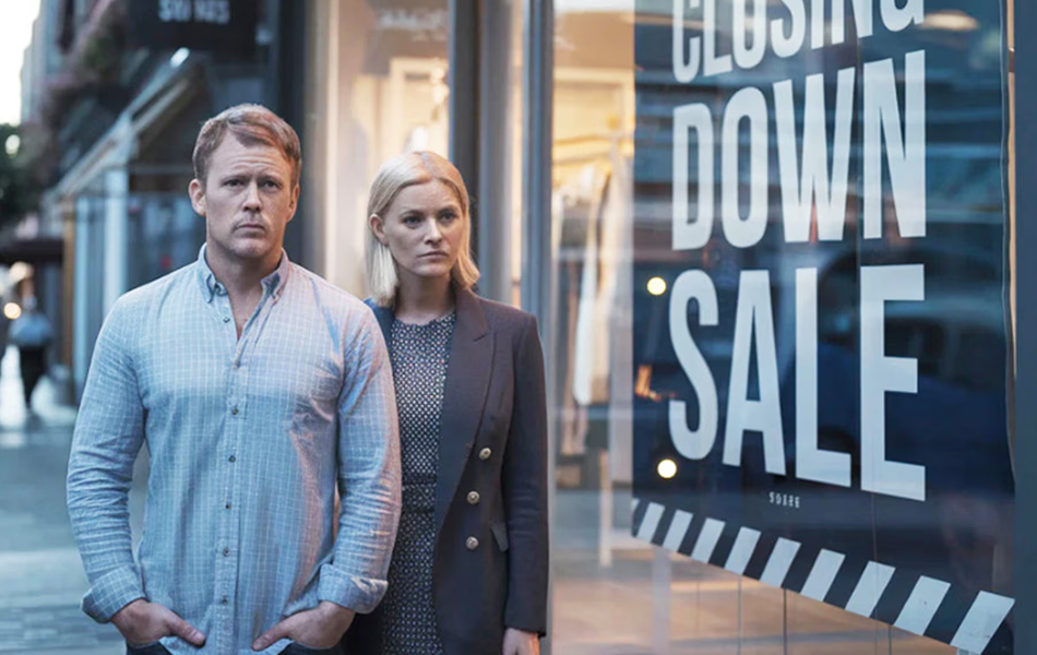 An image of ‘Molly and Peter Smith’ outside a closing down sale, which appears on the Molly-Smith online store. The website says the company has a store in Sydney but no such store exists. | Source: The Guardian