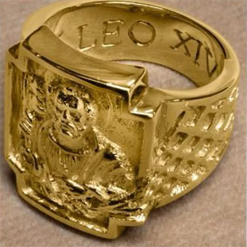 The papal signet ring will be given to Pope Leo XIV on Sunday. | Source: Vatican Media