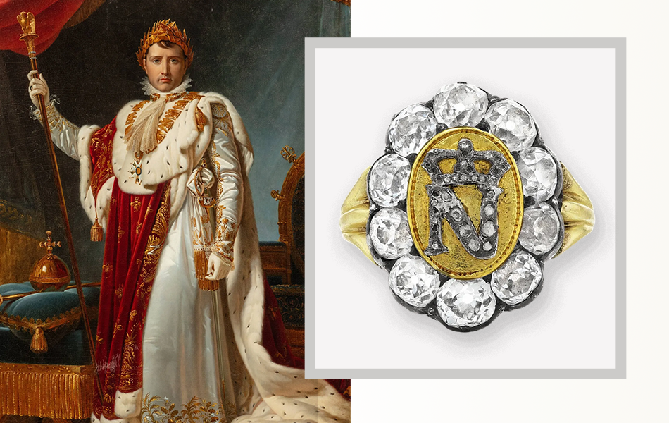 A striking signet ring once owned by Napoleon is expected to fascinate collectors at an upcoming auction in Paris. | Source: Vanity Fair