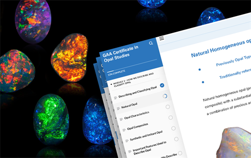 The Gemmological Association of Australia (GAA) has announced the launch of its Certificate in Opal Studies, described as the world’s first comprehensive, expert-led online course. | Source: GAA