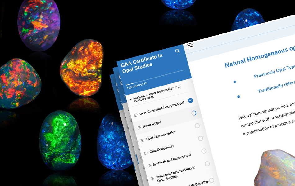 The Gemmological Association of Australia (GAA) has announced the launch of its Certificate in Opal Studies, described as the world’s first comprehensive, expert-led online course. | Source: GAA