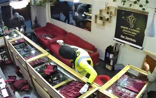 Authorities have charged six people over the violent armed robbery of a Queensland jewellery store earlier this month. | Source: 7 News