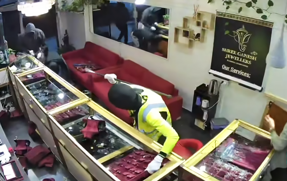 Authorities have charged six people over the violent armed robbery of a Queensland jewellery store earlier this month. | Source: 7 News