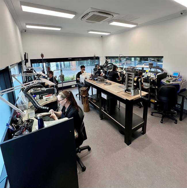 Soklich & Co. jewellers hard at work in Perth. The business is celebrating its 60th anniversary this year.
