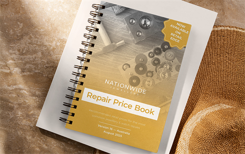 At the upcoming International Jewellery Fair in Sydney, Nationwide Jewellers will release the latest version of the Repair Price Book. | Source: Nationwide Jewellers