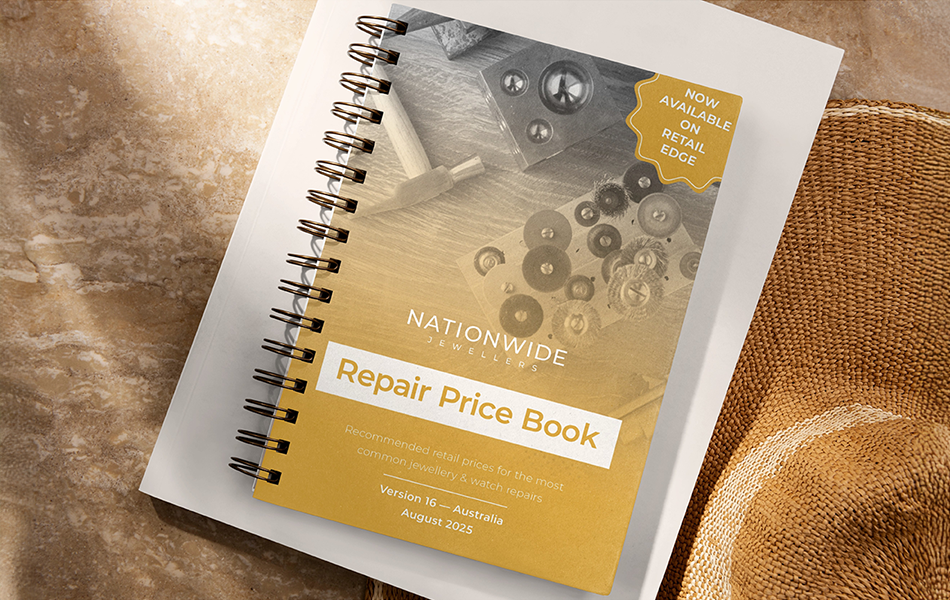 At the upcoming International Jewellery Fair in Sydney, Nationwide Jewellers will release the latest version of the Repair Price Book. | Source: Nationwide Jewellers