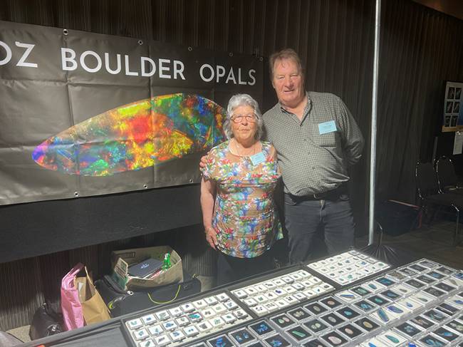 Tina and Stephen Combe of Oz Boulder Opals.