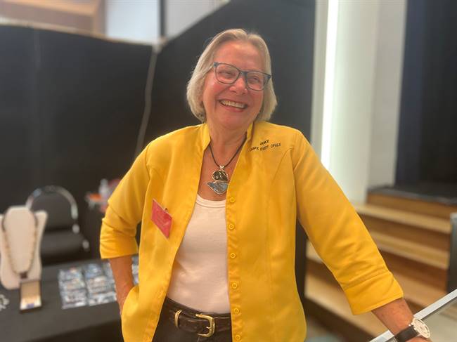 Australian Opal Exhibition president Janice Evert.