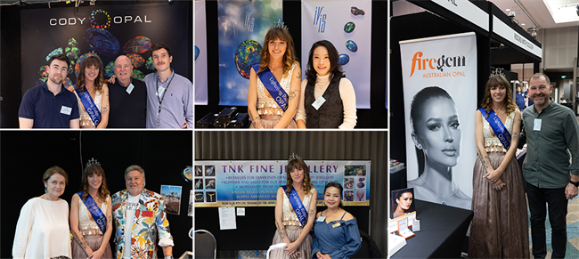 Walking the show floor was a special guest, Jade Smith, this year’s Lightning Ridge Opal Queen.