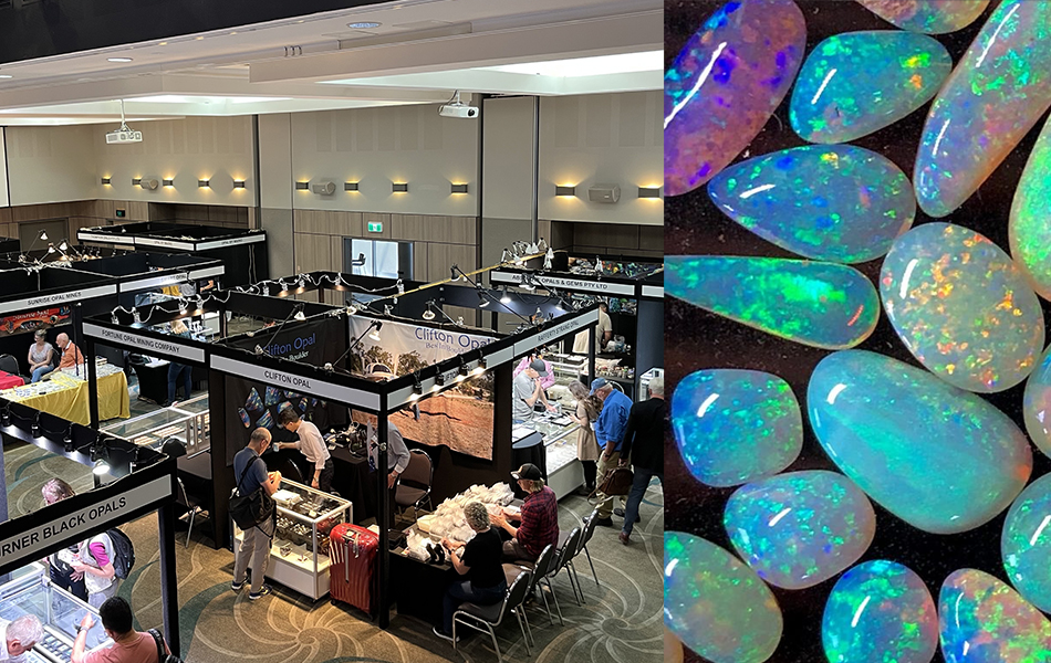 The natural beauty and rising popularity of opal jewellery were recently on display in Queensland at the Australian Opal Exhibition. | Source: Australian Opal Exhibition