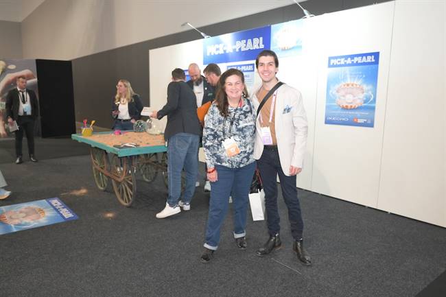 The Pick A Pearl Experience, sponsored by Ikecho, was a hit among visitors.