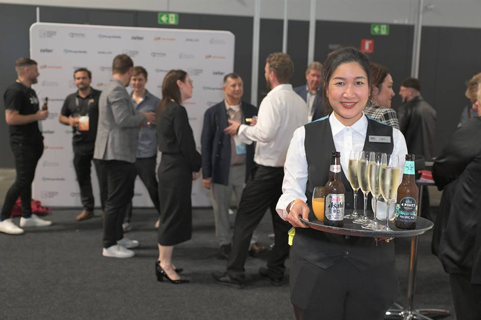 Networking at the launch of the Business Excellence Awards.