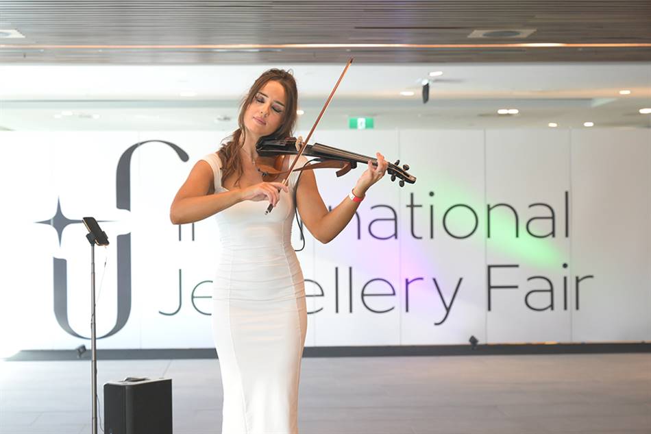 Sydney Fair visitors were welcomed by a live violin performance in the foyer from Celeste Strings.